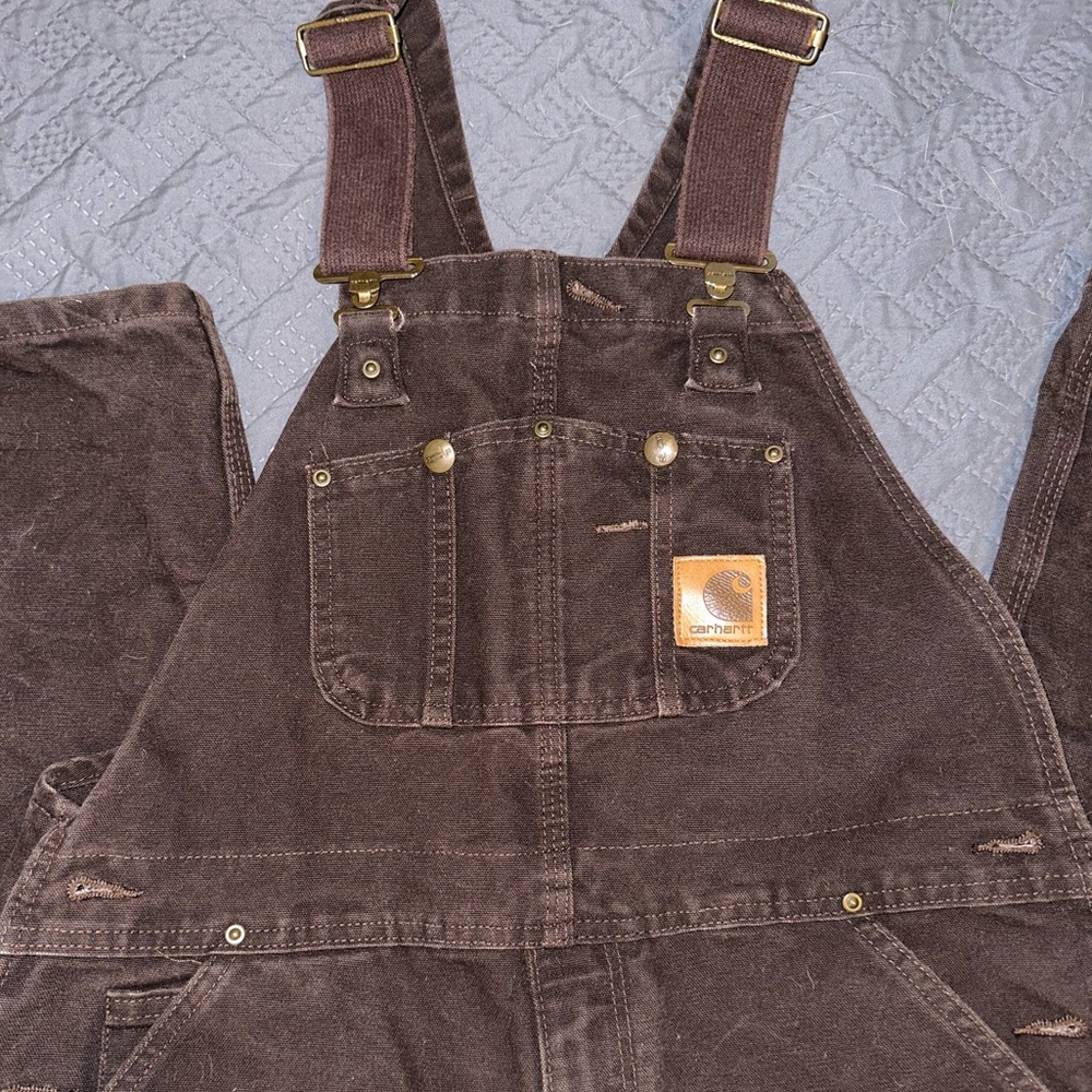Brown Carhartt Overalls